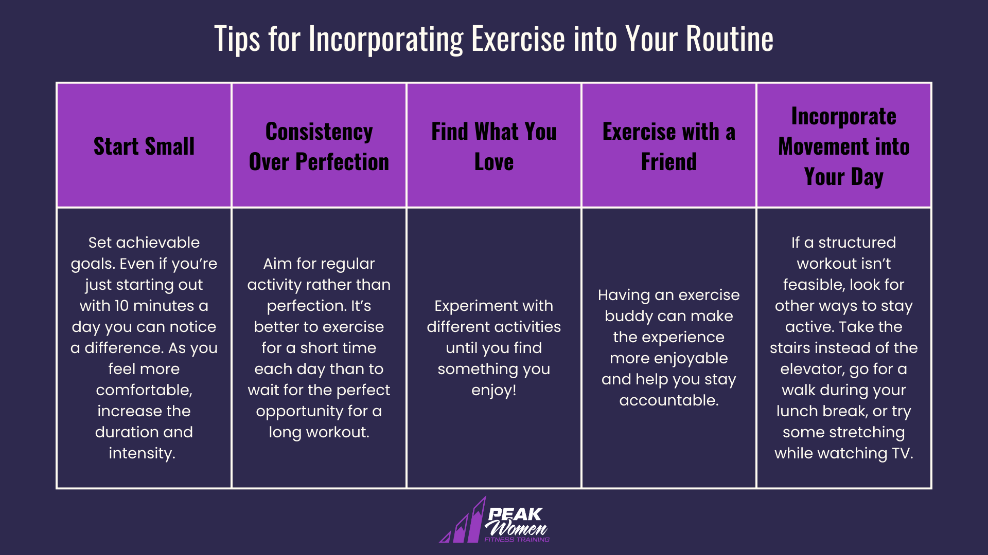Tips for Incorporating Exercise into Your Routine (1)